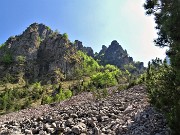 52 Sbagliando risalgo letteralmente la Val Gerona lungo il corso pietroso della valle